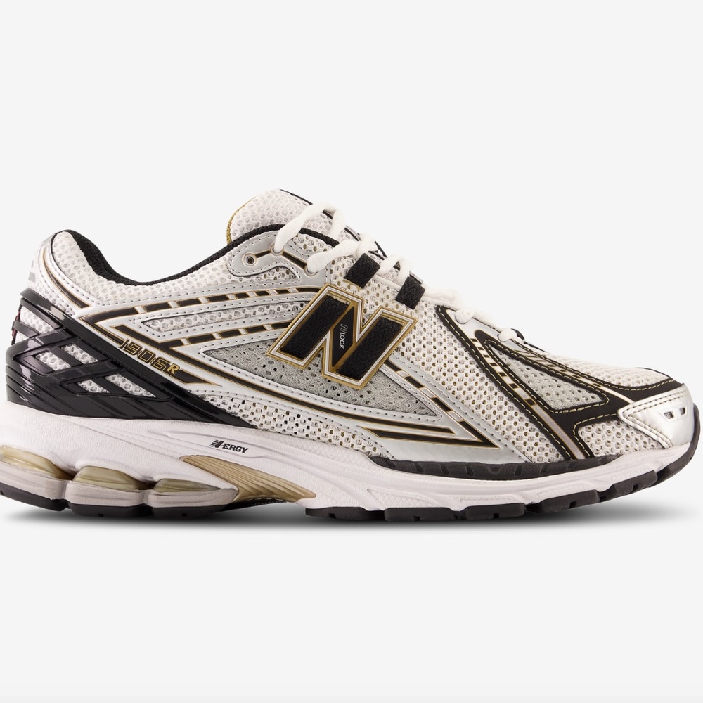 [Like New!] NEW BALANCE 1906R Black / White / Gold Metallic: Sz M5 / W 6.5 - Picture 2 of 14